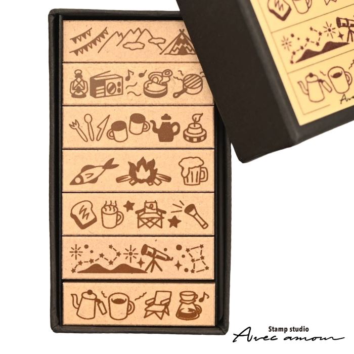 BOR-02 ボーダースタンプ 7本セットーアウトドア-