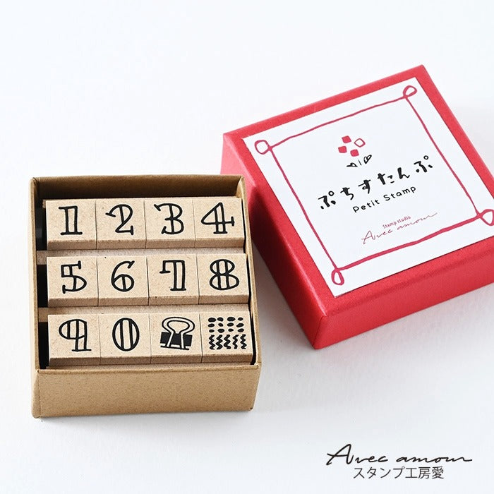 BN-05 Petit Numbers Stamp ぷちナンバーすたんぷ ゴム印