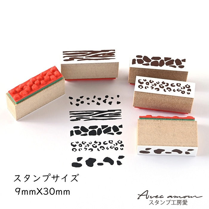 BOR5-03 ラインデコスタンプ アニマル柄