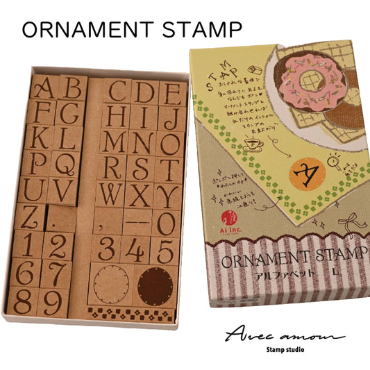 K2-04 アルファベットスタンプ ORNAMENT STAMP