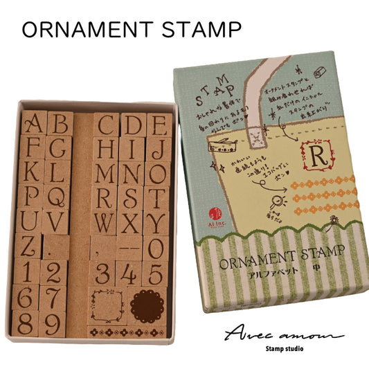 K2-05 アルファベットスタンプ ORNAMENT STAMP