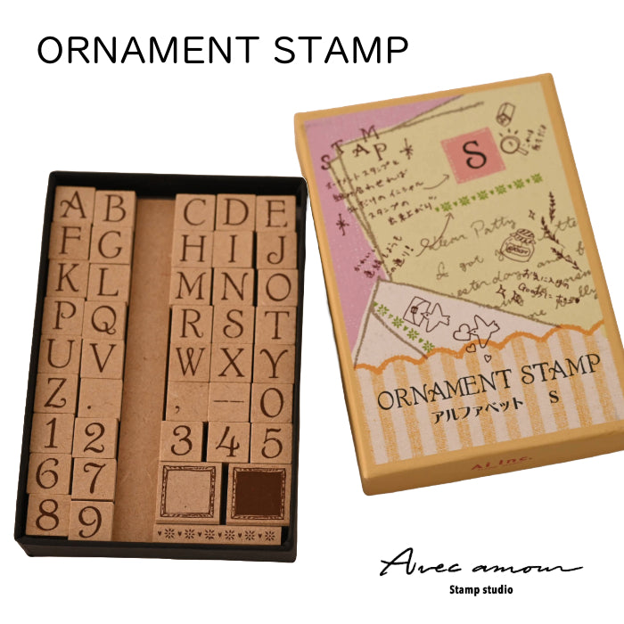 K2-06 アルファベットスタンプ ORNAMENT STAMP