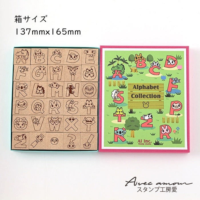K5-01 デコ・アルファベットスタンプセット アニマル