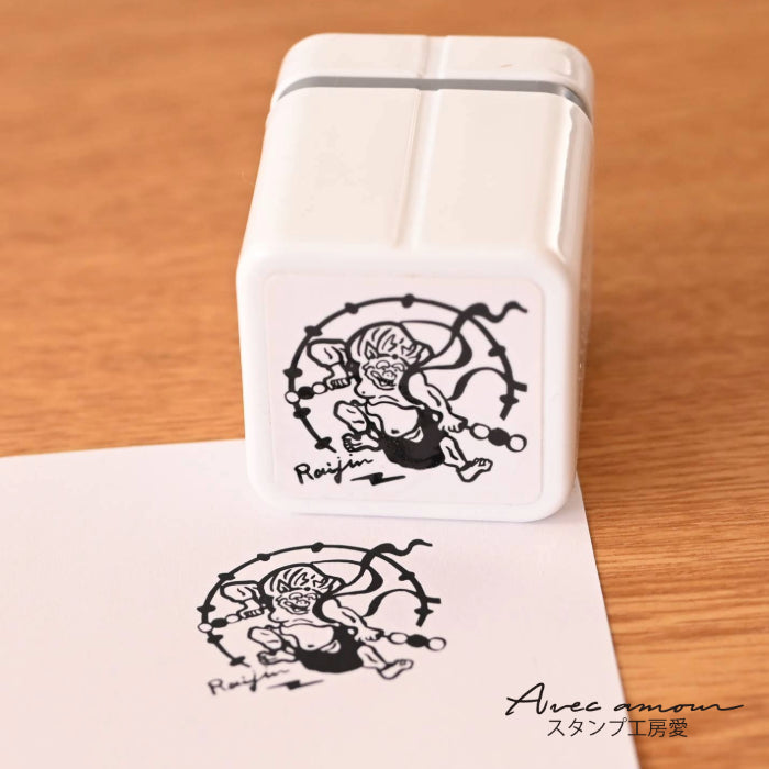 MGC-03 手のひら名画スタンプ-雷神 風神雷神図-