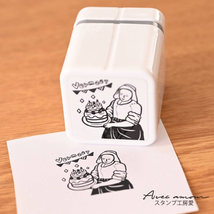 MGC-18 手のひら名画スタンプ-フェルメール-