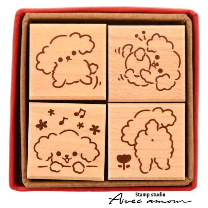 PES-09 ぷちすたんぷセット4個セット Petit Stamp ふあモコといぷ