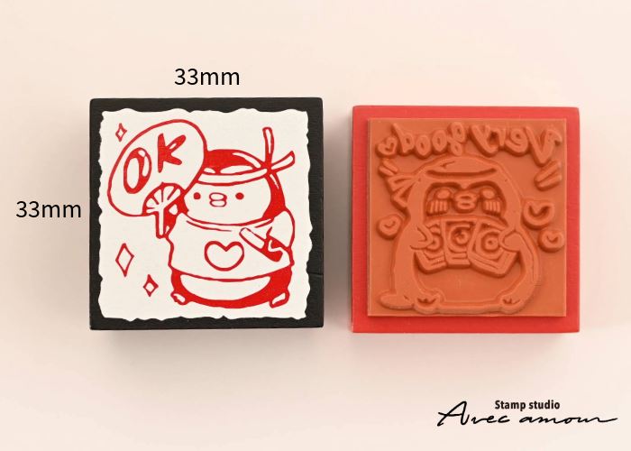 QS4-03 ごほうびスタンプ4個セット -推し活ぺんぎんのごほうびスタンプ-