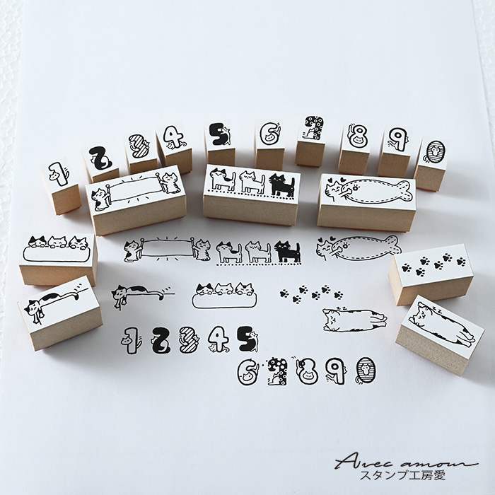 sumi-01 スタンプセット ネコだらけ