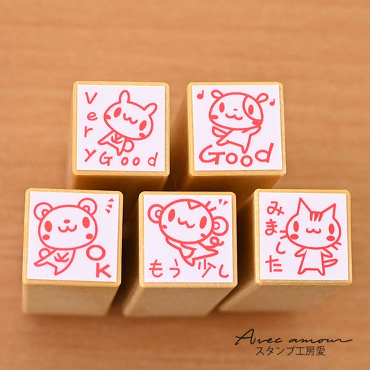 TK5-07 先生スタンプ5本セット ゴム印