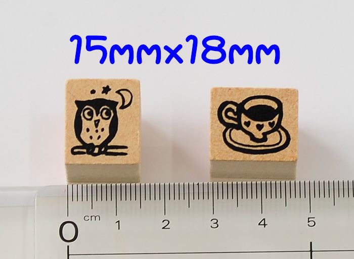 WMM-06 レトロ和モダンスタンプ ナイトカフェ スタンプ8本セット