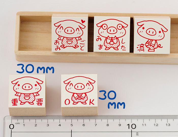 Q3-01 ごほうび評価印5個セット 【重要 おみごと OK みました 済】
