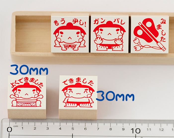 Q3-09 ごほうび評価印5個セット 【よくできました できました もう少し! ガンバレ みました】