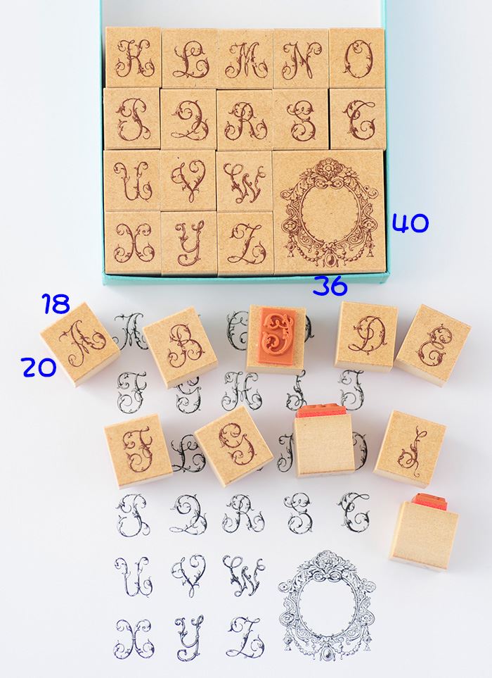 K3-02 デコ・アルファベットスタンプセット