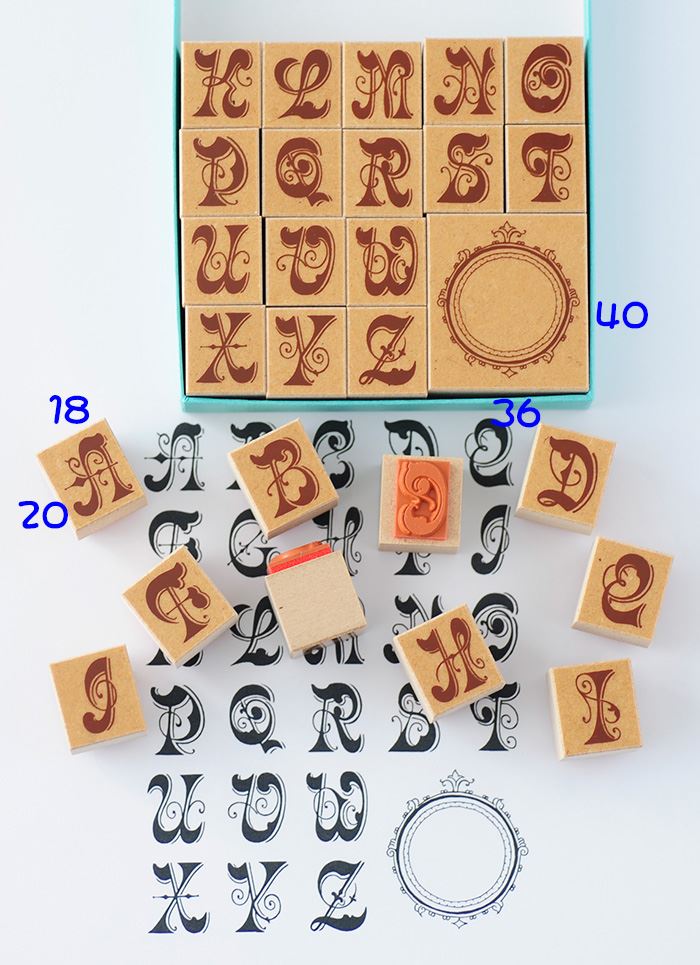 K3-03 デコ・アルファベットスタンプセット