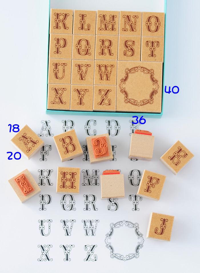 K3-04 デコ・アルファベットスタンプセット