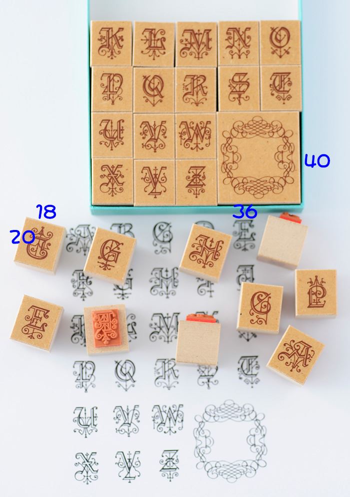 K3-05 デコ・アルファベットスタンプセット