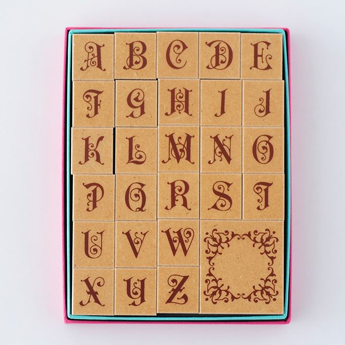 K3-06 デコ・アルファベットスタンプセット