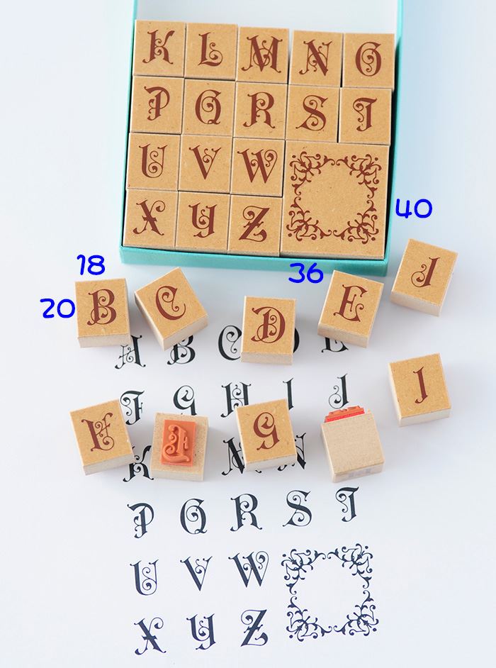 K3-06 デコ・アルファベットスタンプセット