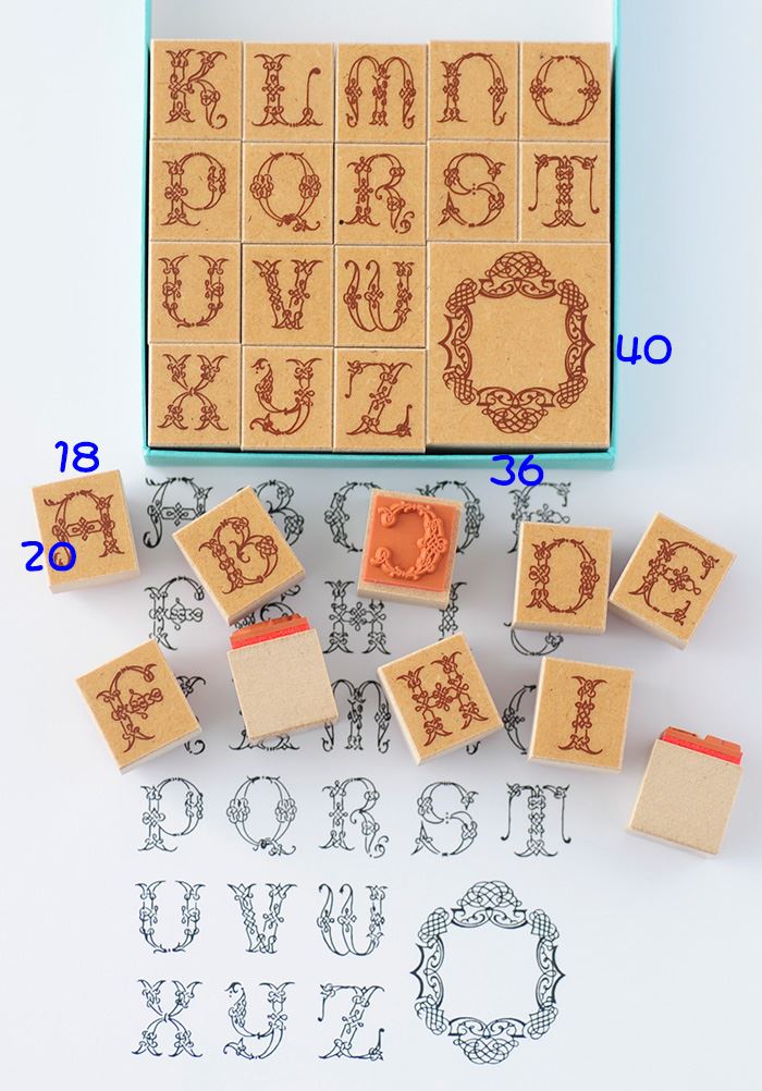 K3-07 デコ・アルファベットスタンプセット