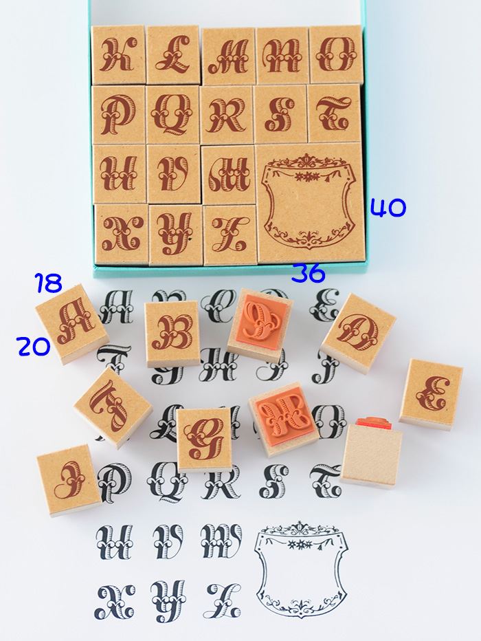K3-08 デコ・アルファベットスタンプセット