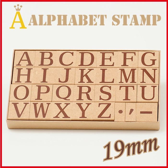 K4-04 アルファベットスタンプ 19mm