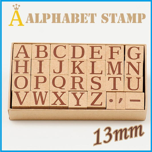 K4-06 アルファベットスタンプ 13mm
