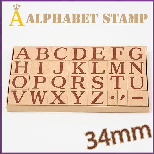 K4-08 アルファベットスタンプ 34mm