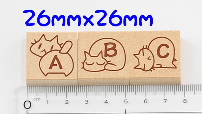 K8-04 アルファベットスタンプ 動物