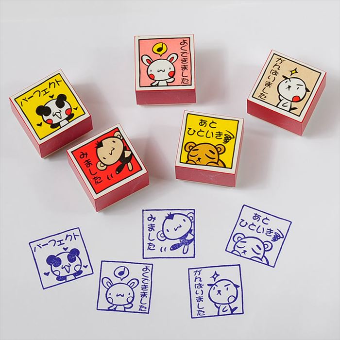 Q1-01 ティーチャースタンプ5個セット ゴム印