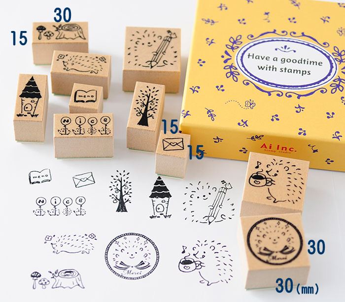 BKS-05 どうぶつスタンプセット ゴム印