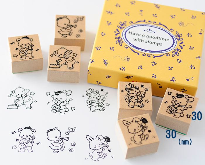 BKS-06 どうぶつスタンプセット ゴム印