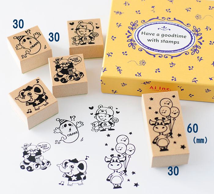 BKS-07 どうぶつスタンプセット ゴム印