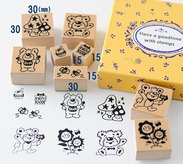 BKS-08 どうぶつスタンプセット ゴム印