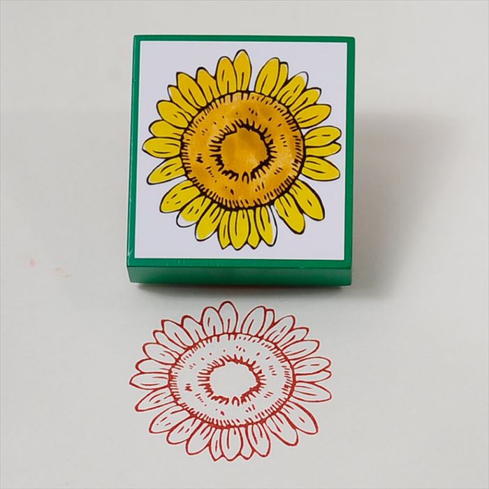 FR-06 Blooming STAMP ひまわり ゴム印