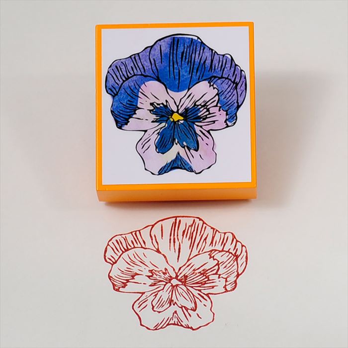 FR-07 Blooming STAMP パンジー ゴム印