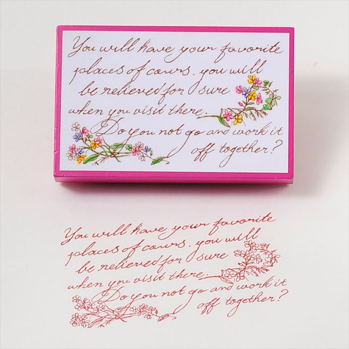 FL-06 プレススタンプ 忘れな草 ゴム印