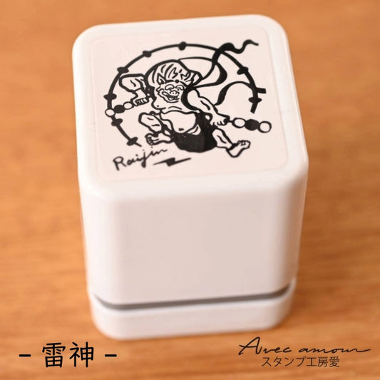 MGC-03　手のひら名画スタンプ-雷神　風神雷神図-