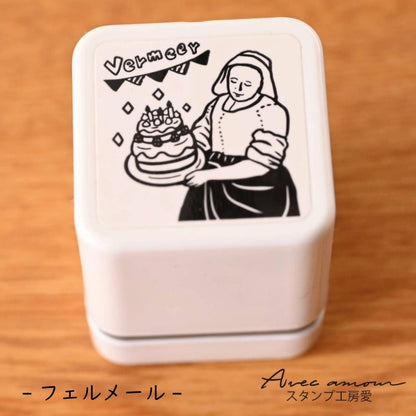 MGC-18　手のひら名画スタンプ-フェルメール-