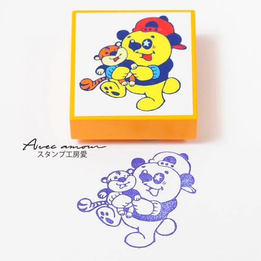 amm-02　Bear cub stamp