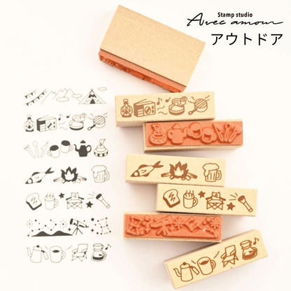 BOR-02  ボーダースタンプ　7本セットｰアウトドア-