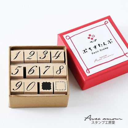 BN-06　Petit Numbers Stamp　ぷちナンバーすたんぷ　ゴム印
