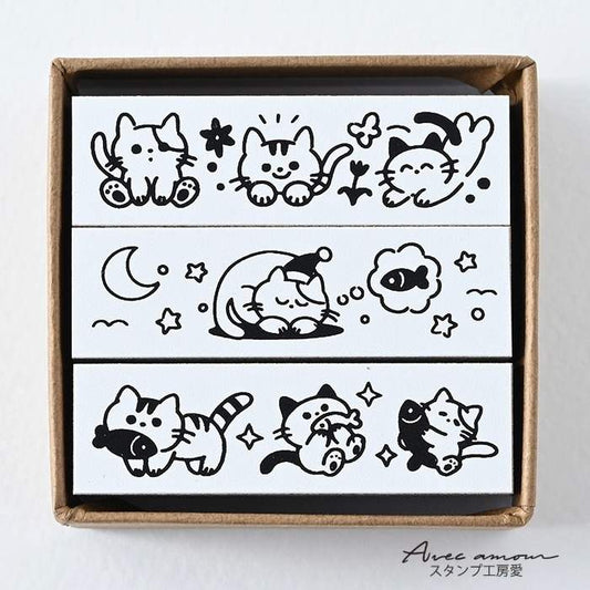 BOR3-03   ボーダースタンプ３個セット