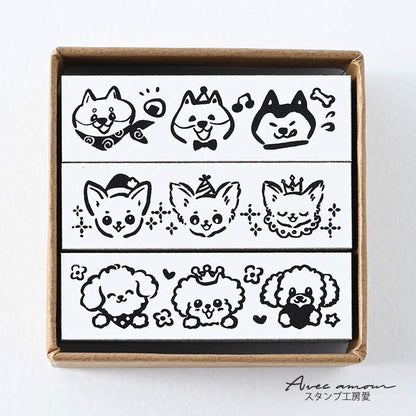 BOR3-04   ボーダースタンプ３個セット