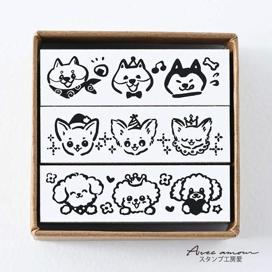 BOR3-04   ボーダースタンプ３個セット