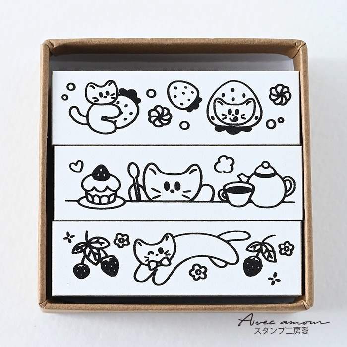 BOR3-07  ボーダースタンプ３個セット