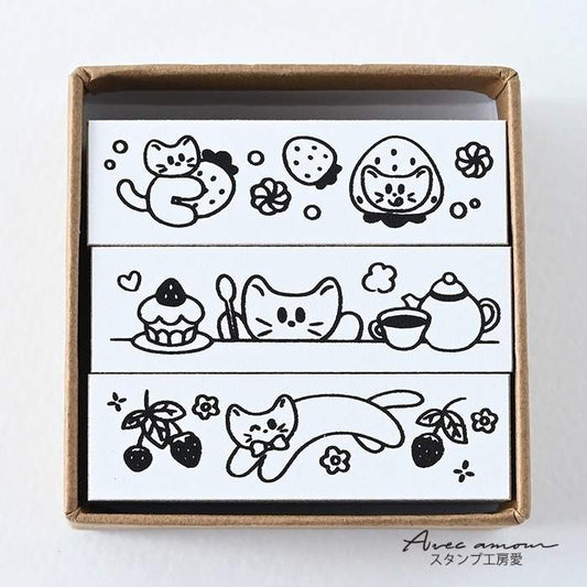 BOR3-07  ボーダースタンプ３個セット