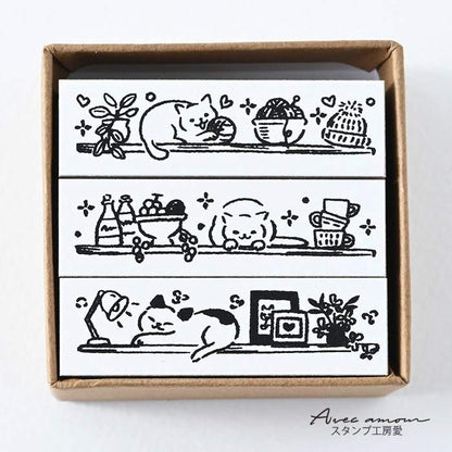 BOR3-08  ボーダースタンプ３個セット