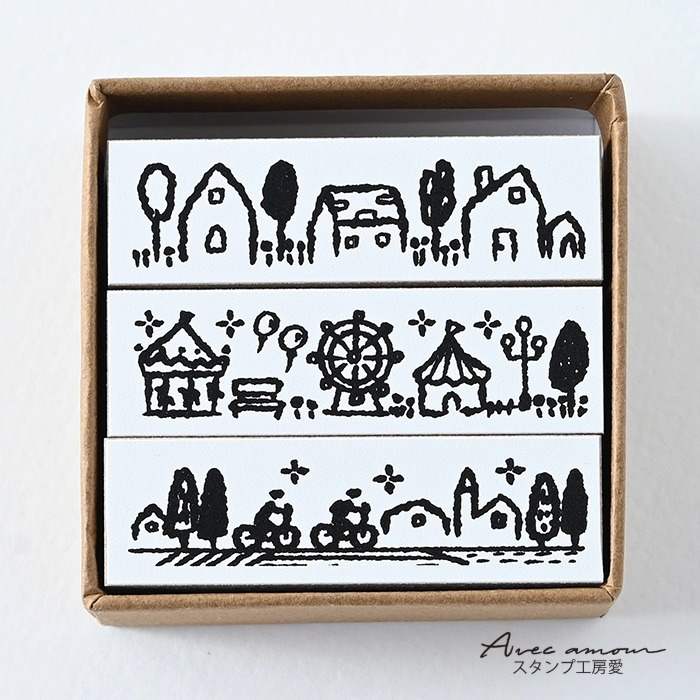 BOR3-11  ボーダースタンプ３個セット