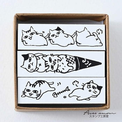 BOR3-13  ボーダースタンプ３個セット