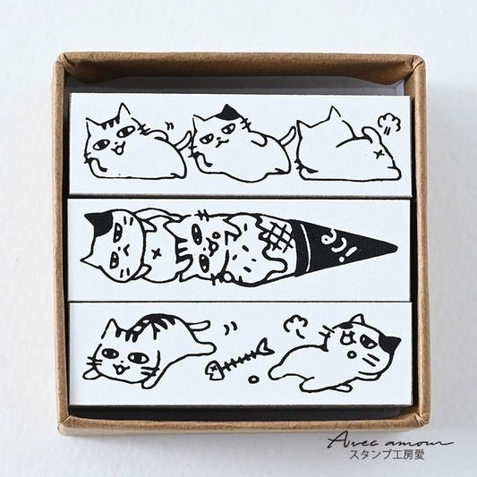 BOR3-13  ボーダースタンプ３個セット
